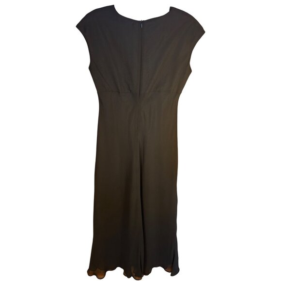 Black Beaded Long Dress Sz 8 Jones Wear Fairy Whimsy Elegant - Picture 3 of 10